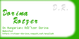 dorina rotzer business card